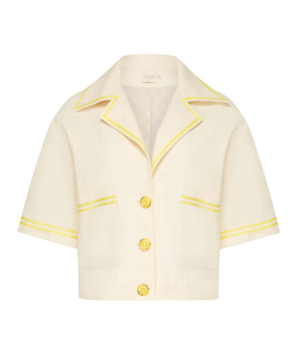 PARELTHON BLAZER CREME-YELLOW
