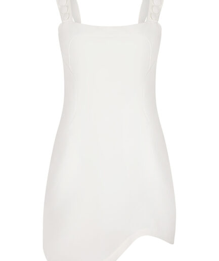 PEPITA DRESS ECRU