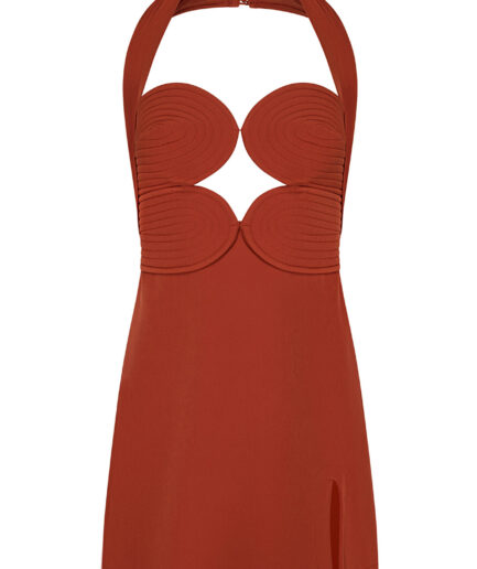 KALLOS DRESS TERRACOTTA MINI