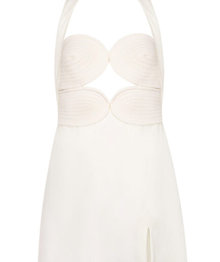 KALLOS DRESS ECRU MINI